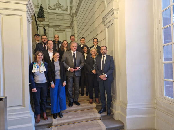 Rencontre président de la CRS avec présidents de GT à l'hôtel préfectoral à Strasbourg